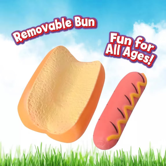 Sunny Days Squish Hot Dog 6-Inch 2 in 1 Squeeze Toy