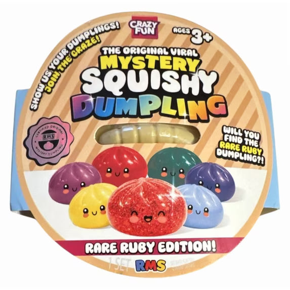 RMS® Crazy Fun™ Mystery Squishy Dumpling – Rare Ruby Edition